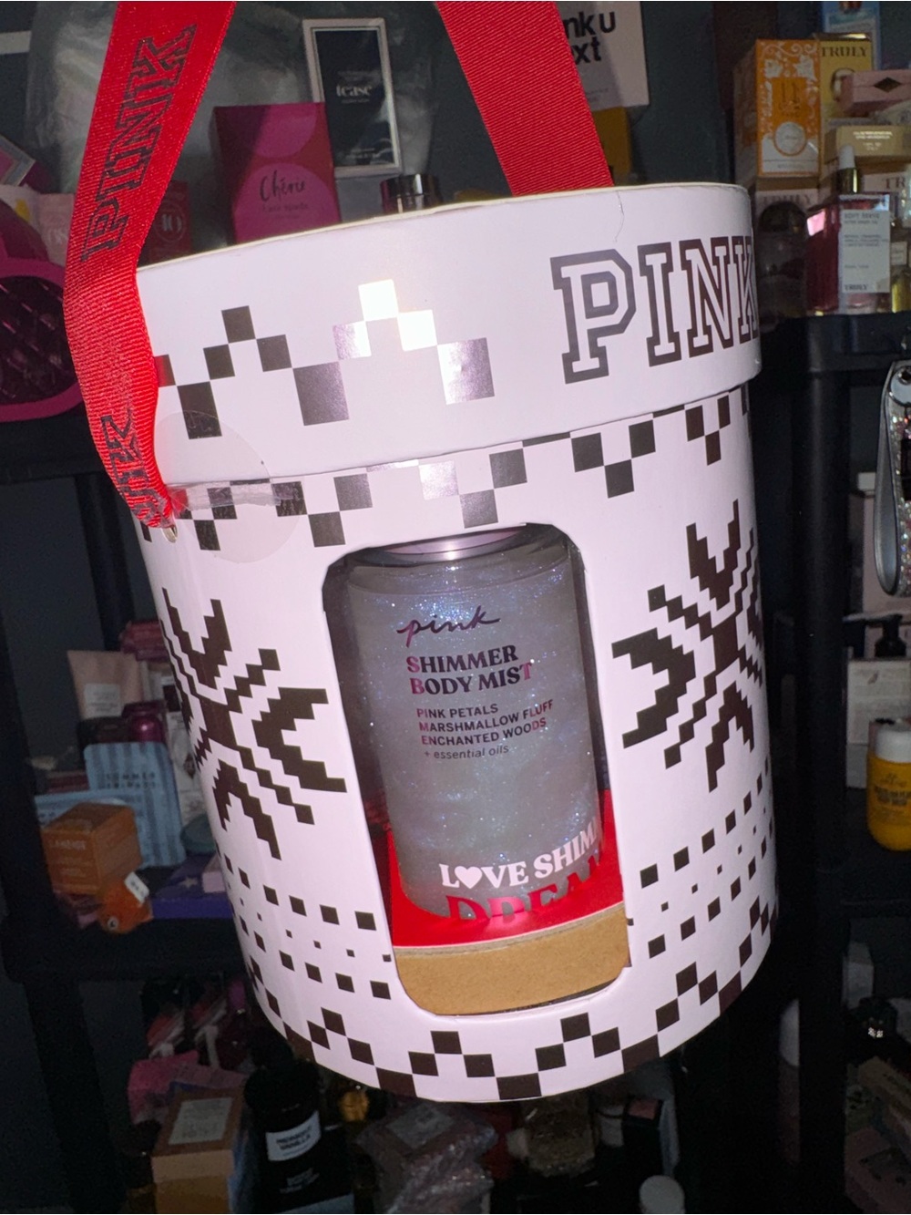 PINK Victoria's Secret Pink & Red Shimmering gift set - Picture 5 of 7